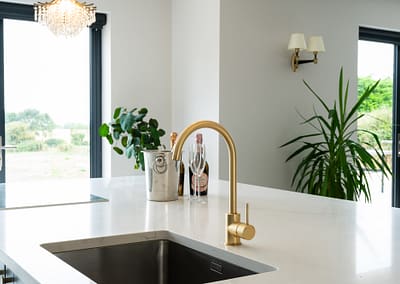 luxury kitchen tap and sink